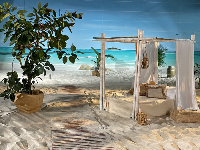 Produktion am Strand