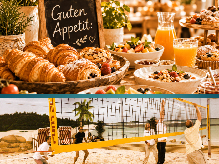 Buffet am Strand