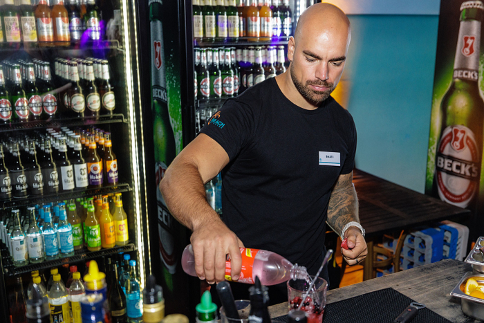 Getränke unter Palmen