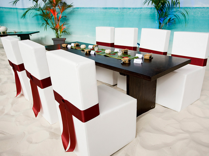Buffet am Strand