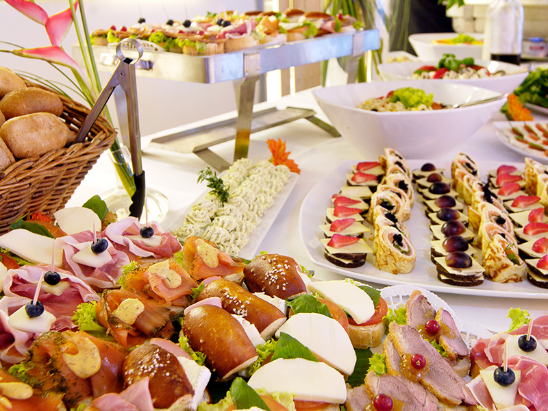 Buffet am Strand